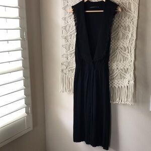 Development one button closure, plunge neck boho vintage style dress w/s…